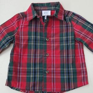 Boys Crown and Ivy button down size 6-9m